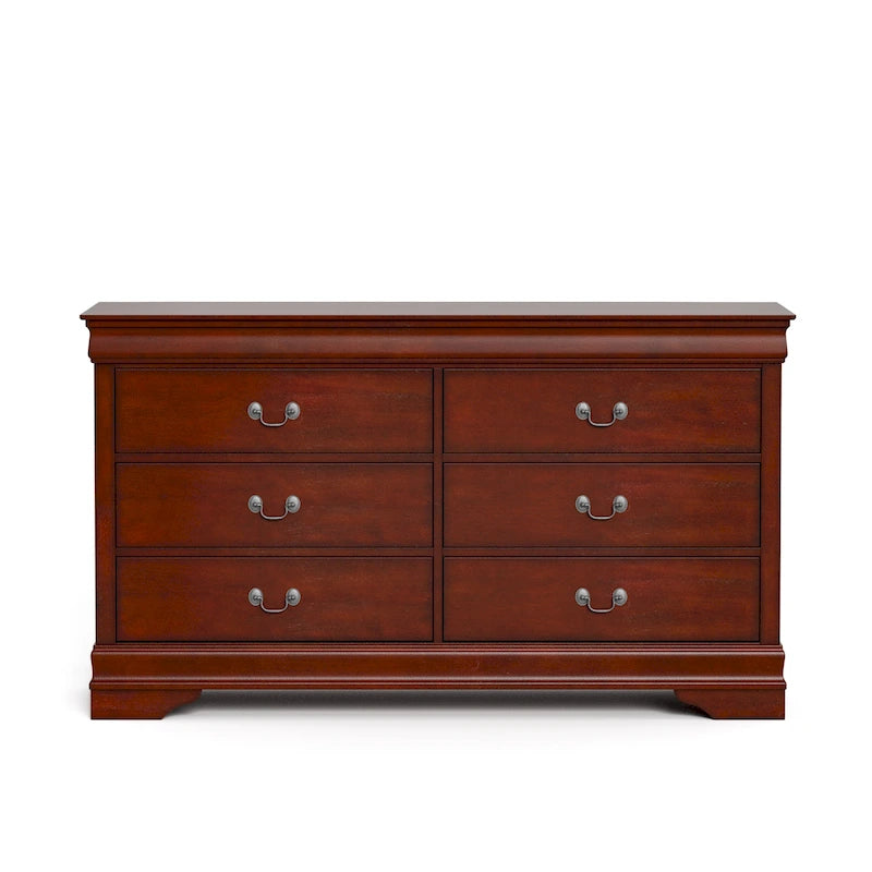 Furniture of America Devi Traditional Solid Wood 6-Drawer Dresser