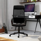 Chaise de bureau pivotante ergonomique à dossier en maille avec appui-tête et hauteur réglables – Noir / Rose / Rouge / Gris, style contemporain, individuelle
