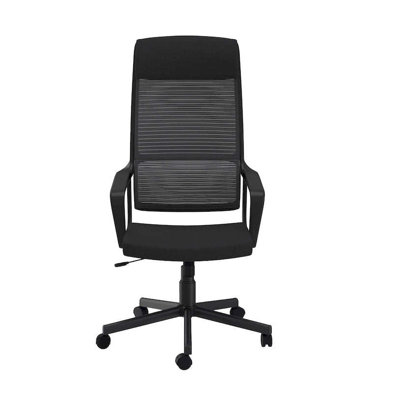 Chaise de bureau pivotante ergonomique à dossier en maille avec appui-tête et hauteur réglables – Noir / Rose / Rouge / Gris, style contemporain, individuelle