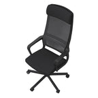 Chaise de bureau pivotante ergonomique à dossier en maille avec appui-tête et hauteur réglables – Noir / Rose / Rouge / Gris, style contemporain, individuelle