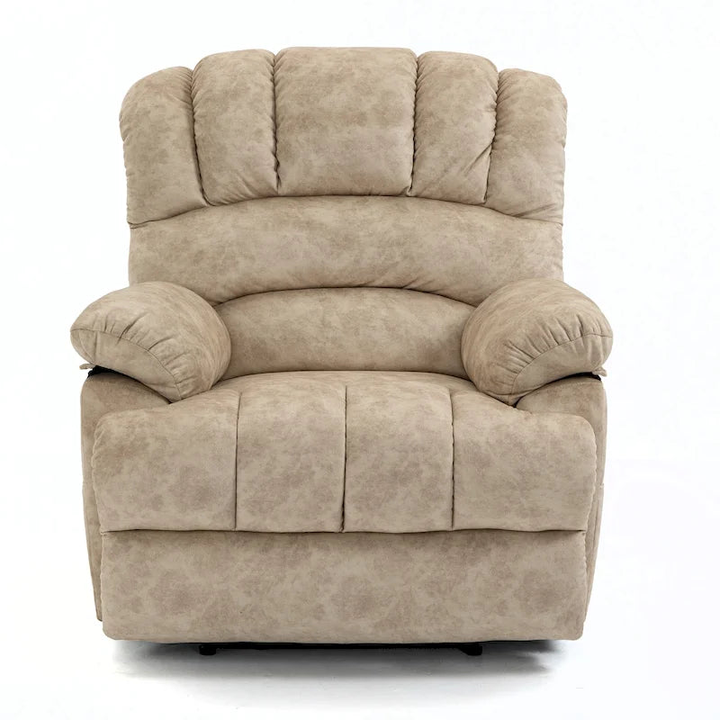 Large Manual Upholstered Recliner Chair