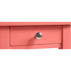 Table d'appoint de chevet à 1 tiroir avec 3 étagères et bouton nickel – 16 finitions, style transitionnel, individuelle