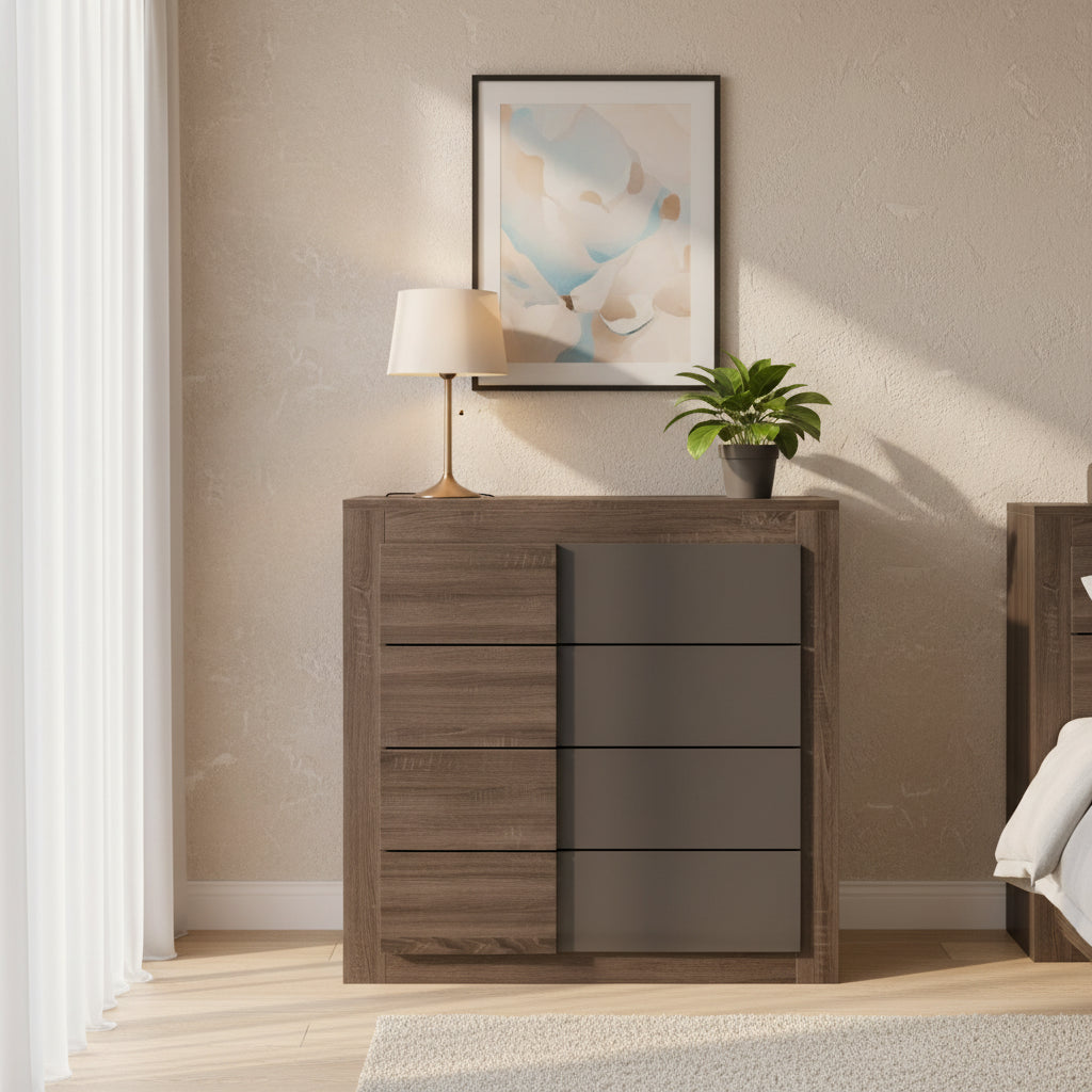 Carson Carrington Narvik Dark Oak-finished 4-drawer Chest