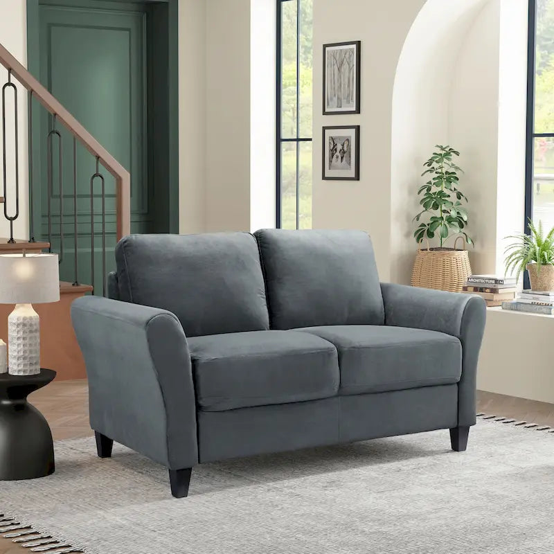 iLounge Waverly Microfiber Loveseat