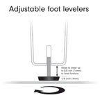 Meuble de rangement d'appoint à 2 portes avec étagère réglable – Blanc / Chêne gris antique / Grain noir / Aulne blanc, style moderne, simple