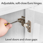 Meuble de rangement d'appoint à 2 portes avec étagère réglable – Blanc / Chêne gris antique / Grain noir / Aulne blanc, style moderne, simple