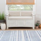 Banc de rangement d'entrée à couvercle rabattable avec coussin – Noir (similicuir) / Marron / Gris / Blanc fumé (lin), style cottage, individuel