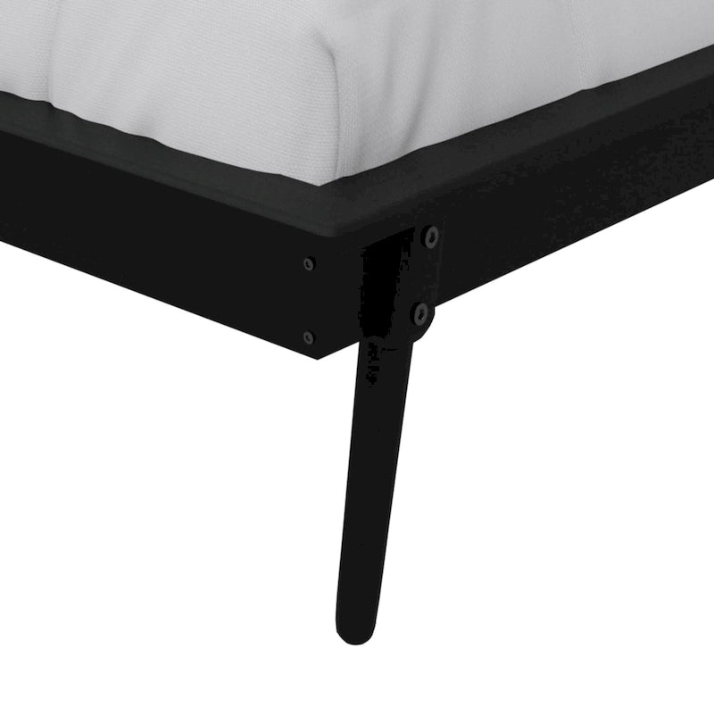 Lit de repos gigogne en bois avec fuseaux – Noir / Blanc / Chêne clair / Gris antique / Noyer, style vintage, une place