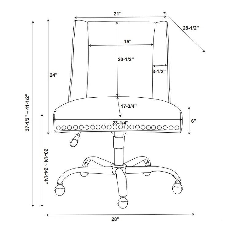 Chaise de bureau pivotante à imprimé optique avec hauteur réglable et roulettes – Bleu multi, style moderne, individuelle