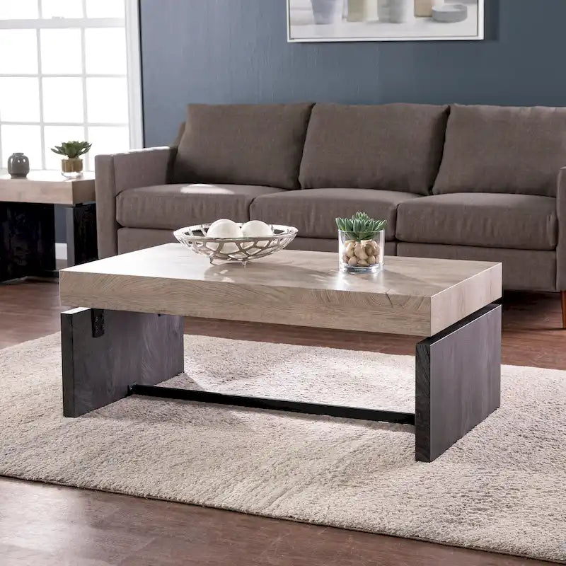 SEI Furniture Hedgefield Duo-Tone Coffee Table