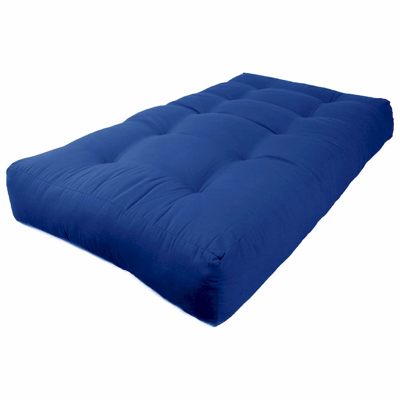 Matelas de futon en sergé capitonné – Multicolore, Fermeté moyenne, Lit simple / Double / Grand lit