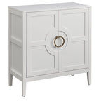 Meuble console 2 portes avec étagère réglable – Indigo / Noir / Blanc / Rose magenta / Vert jade, style transitionnel, simple