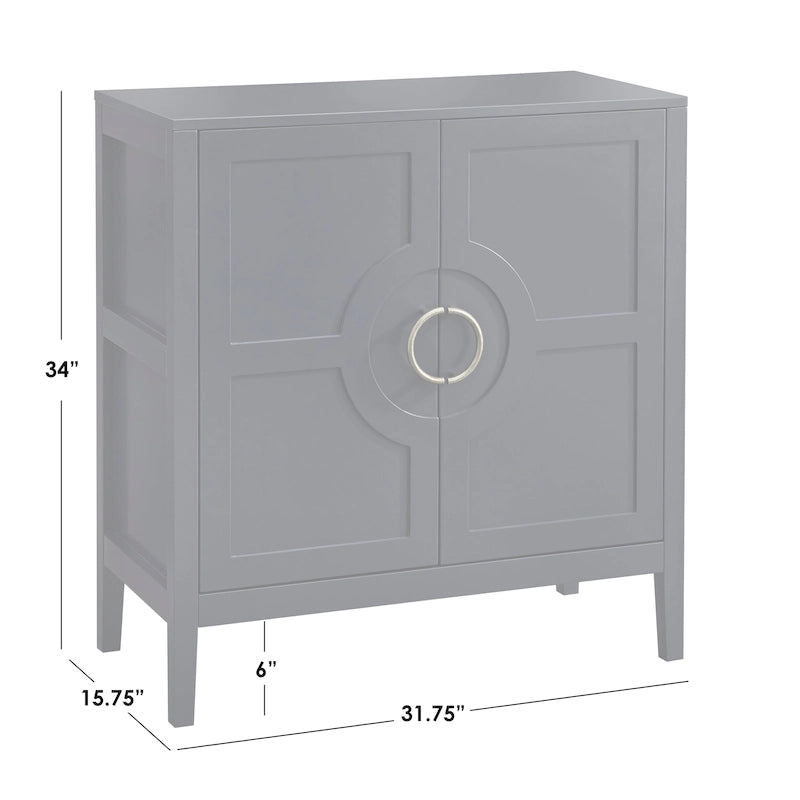 Meuble console 2 portes avec étagère réglable – Indigo / Noir / Blanc / Rose magenta / Vert jade, style transitionnel, simple