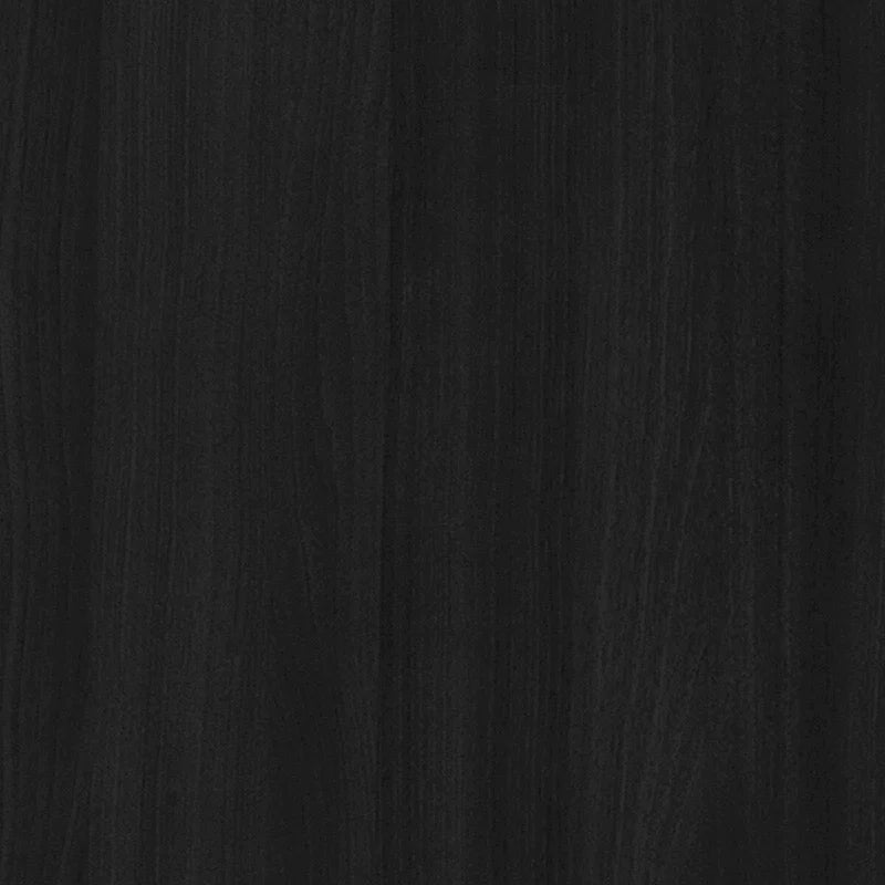 Commode à 6 tiroirs avec panneaux en rotin – Noir, style Mid-Century, simple